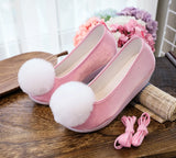 Zingj Shoes, Hanfu Shoes Ancient Style Ancient Costume Flat National Style Pure Color Lovely Girl Bright Cloth