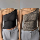 New One-Shoulder Bra Hot Babes Wind Double-Sided Wearing One-Shoulder Vest Southeast Asian Women's