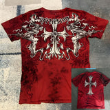 New T-Shirt Cross Wings Before And After Printing Round Neck Short-Sleeved Direct Selling