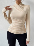 And Winter New Design Sense Cross-Collar Repair Hosting Folding