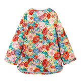 Women's Clothing 2025 Autumn Flower Print Loose Cotton Cotton Coat Women's Top