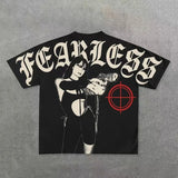 Y2K Harajuku Style T-Shirt Men's Hip-Hop Graphic Printing Cotton Punk