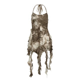 Culture Tattered Beggars Wind Tidly Wears A Small Waistcoat Woman 2025 Summer Tucked