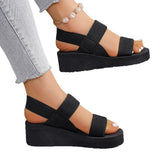 Women Wear Summer Thick Bottom Slope And Small Height Beach Beach Holiday Round Head
