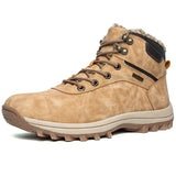 High-Top Snow Boots Cotton Shoes Winter Plus Velvet Warm Men's Leisure Outdoor Hiking Leisure
