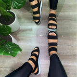 Summer New Women's Leisure Flat Beach Sandals Women's Light Toe Women's