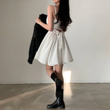 Summer New Korean Chic French Back With Holiday Dress Girl Small Thin Sling