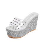 Zingj Female Spring / Summer 2023 New Lady Style Rhinestone Female Cool Drag Round Slope With Fashion Women's