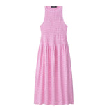 New Sleeveless-Less-Mocked Flute Dress