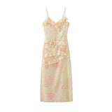 Sexy Women's New V-Necked Leaves With Long Slingless Sleeveless