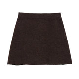 Buckle Knitted Jacket Stew Half Skirt In Autumn And