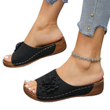 Spring And Summer New Slope And Toe Wearing Slippers Women Cool Drag Large Size Women's