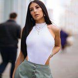 Zingj New Sexy Slim Sleeveless Round Collar Jumsuit Female Women's Street