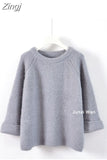 2023 Autumn Women Knitted Sweaters Jumpers Candy Color Sweet Chic Short Sweater Casual Solid Pull Femme Roupas