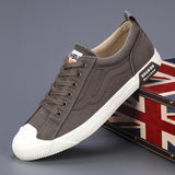 Men's Shoes In The Autumn Of 2025 New Trendy Shoes Men's Low Help Canvas Shoes Korean Version Of The Trend Of Leisure Shoes Breathable