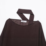 Women's Clothing Explosion Fashion Casual Round Collar Rivet Scarf Cape