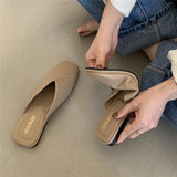 Women Wear Bag Head 2025 New Summer Half-Dragging Women's Shoes Fashion Muller Shoes Net Red Cold Slippers Ins