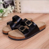 New Summer Leopard Slippers Women Wear Large Flat Bottoms