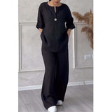 And Autumn 2025 New Women's Fashion Pure Cotton And Cotton Casual Set
