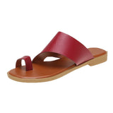 Summer Cool Slippers Women's Large-Size Coated Toes Wearing Casual Beach