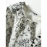 Spring And Summer Sweet Fruit Print Half-Open Small Buckle Double Velvet Imitation Silk Silk