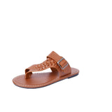43-Carded Metal Buckle With Cold Slippers 2025 Summer New Flat-Bottomed Characters Beach Wearing Women's