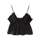 And Summer 2025 New Women's Street Fashion Bows Cotton Sling Vest