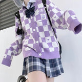 Buttoned Purple