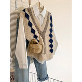 Goods V-Neck Knitted Vest Women's 2025 New Autumn And Winter Winter Wear Shoulder