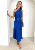 Zingj Spring And Summer New Wish One Shoulder Slim Waist Wipe Show Back