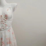 Fishbone Corset Female Gathering Small Breast Sexy Pure Lust High-End Net Yarn Set Shredded Flowers With Pajamas