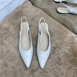 Pointed Toe Flat Shoes Spring 2021 Closed Toe Strap Flat Heel Women's