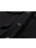 Women Blouses Harajuku Punk Streetwear Black Casual Gothic Tie Blouse Vintage Long Sleeve Loose Turn Down Collar Shirt