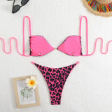 2025 New Leopard Print Sexy Bikini Sling Swimsuit Female Senior Feel Beach Spa