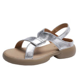 One Foot Pedal Sports Roman Sandals Women 2025 Summer Platform Retro Casual Fashion Beach Cool Drag