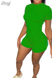 Summer Solid 2 Pieces Shorts Sets Women Short Sleeve O Neck Top Shirt and Mini Shorts Casual Matching Sets
