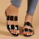 Women Wear 2025 New Fairy Wind And Fashion Large-Size Cool Slippers High Heels Women's Shoes In The