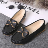 women's loafers Solid Colors Flat ballet shoes Bow Knot Lazy loafers Shallow Casual Slip On Shoes scarpe