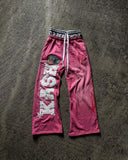 Street Trend Pants High Street In Tide Brand Men And Women Loose Casual Straight Printing Pants