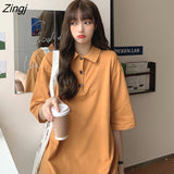 Sleeve Dresses Women Summer Loose Solid Simple Breathable Midi Dress Cozy Ulzzang Casual Straight Females Vestidos