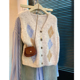 Lingite V-Neck Knitted Vest Women's New Autumn 2025 Shawl Outside The Top Loose