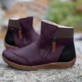 Short-Box Martin Boots 2025 Autumn And Winter New Double Zipper Flat Bottom Snow Boots