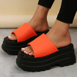 And Summer New Fashion Cake And Thick Bottom 43-Yard Slippers Women's First-Word