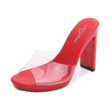 Zingj New Korean Version Of The Runway Show Model Shoes Fine Heel Sexy Black Waterproof Table 11CM High Heel Sandal Female