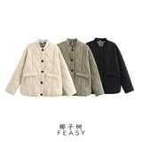 Women's ZA Autumn And Winter New Street Fashion Casual Cotton Cotton