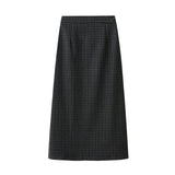 Haired Half-Dress Woman 2025 Autumn And Winter Loose Thin Crobrow Long A-Word Bag Hip Skirt
