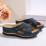 Slopes And Slippers Women's New Summer Sandals Flat-Bottomed Slippers Anti-Slip Rocking Line Light Cool