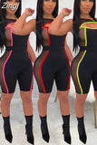 New Sexy Women Sleeveless Mesh Patchwork Jumpsuit See Through Bodysuit One-piece Cut Off Hole Rompers Beach Sports