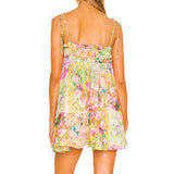 Women's Temperament Floral Lace With Short Lotus Leaf Side Holiday