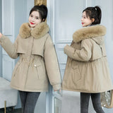 Cotton-Padded Jacket Female Long Style 2023 New Velvet Pie To Overcome Cotton-Padded Jacket Korean Version Loose Down Cotton Jacket Winter Coat-Outfit